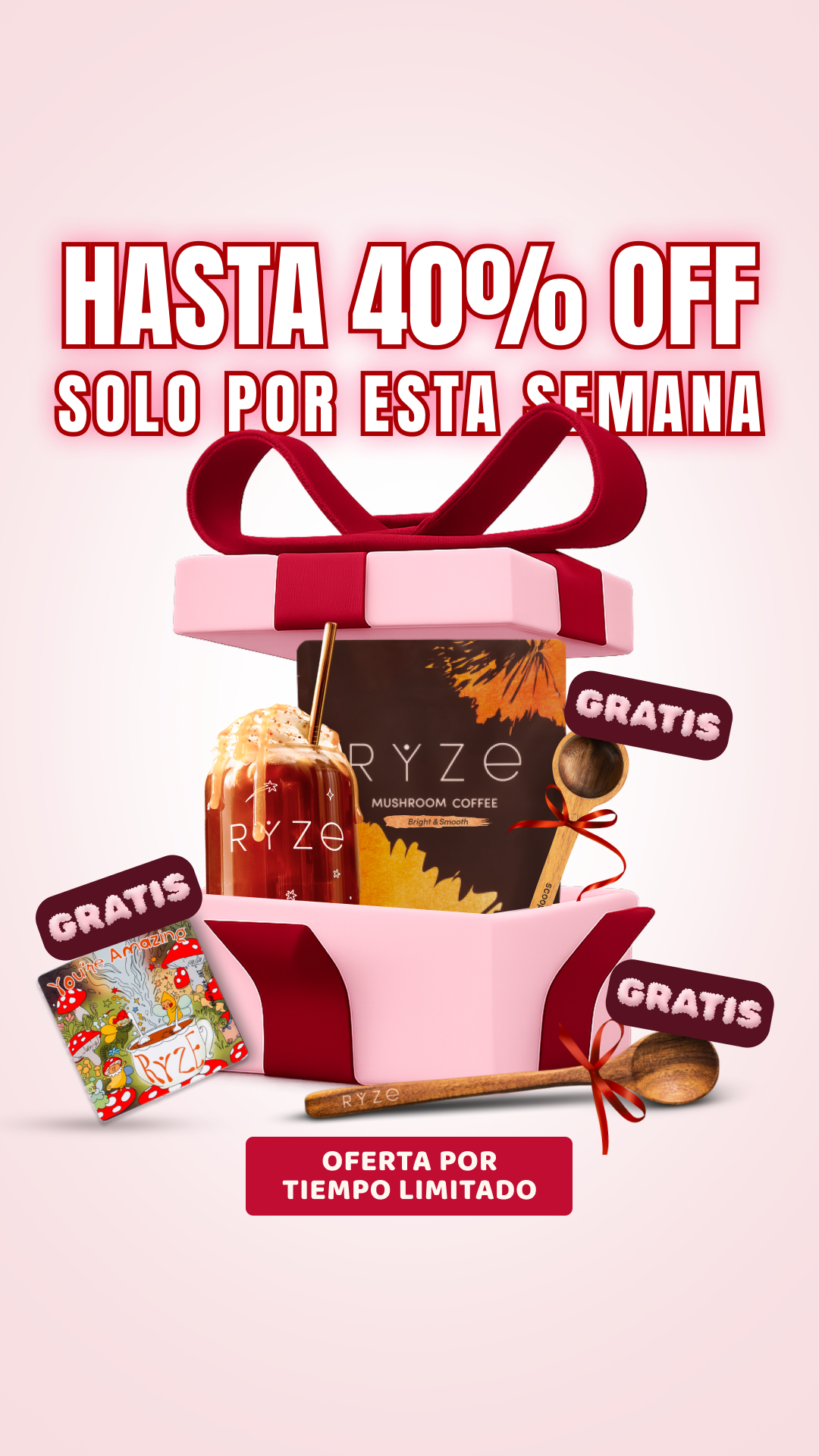 RYZE Superfoods Facebook ad