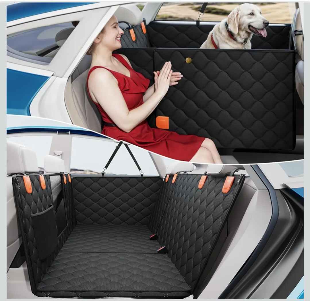 Chad Luyster Facebook ad: New Dog Car Seat Extender, Fits Most Cars, Trucks & SUVs…