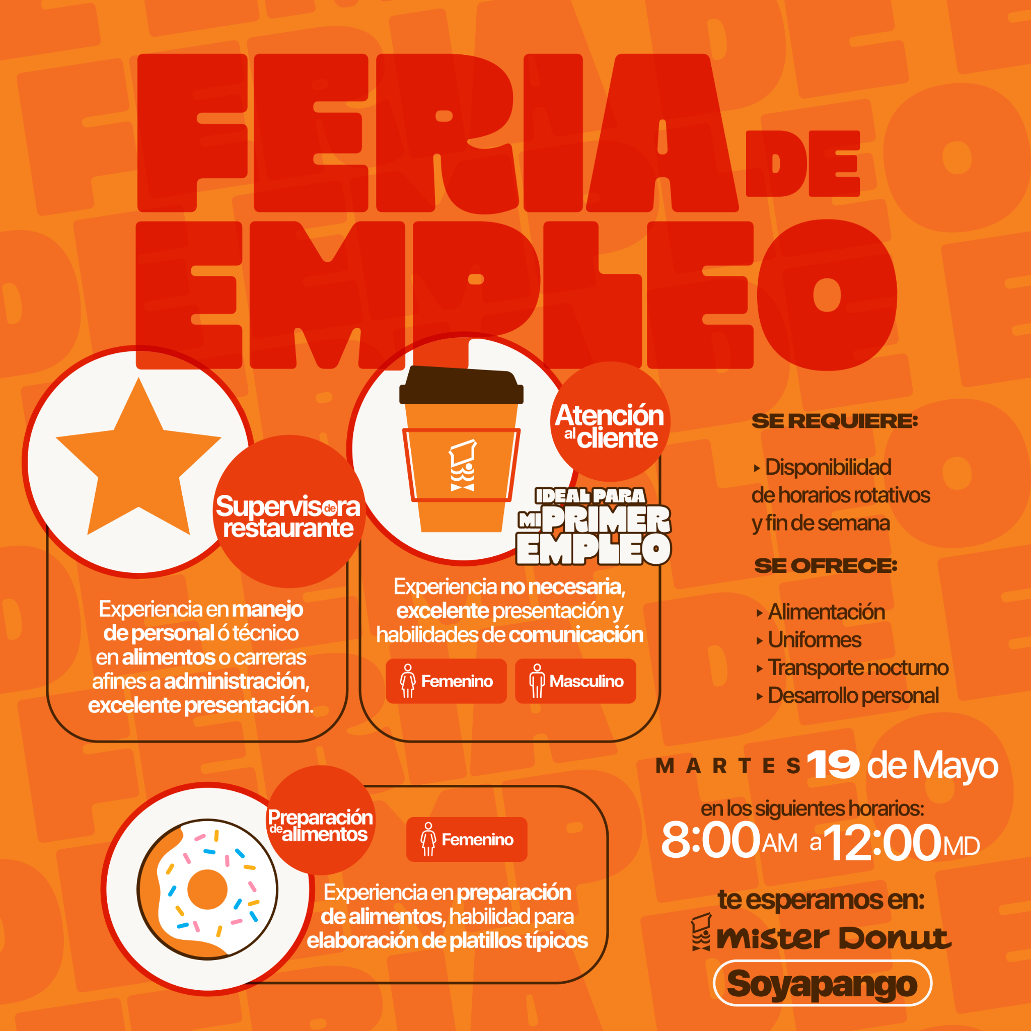 Mister Donut Facebook ad: ¡Una nueva oportunidad te espera!