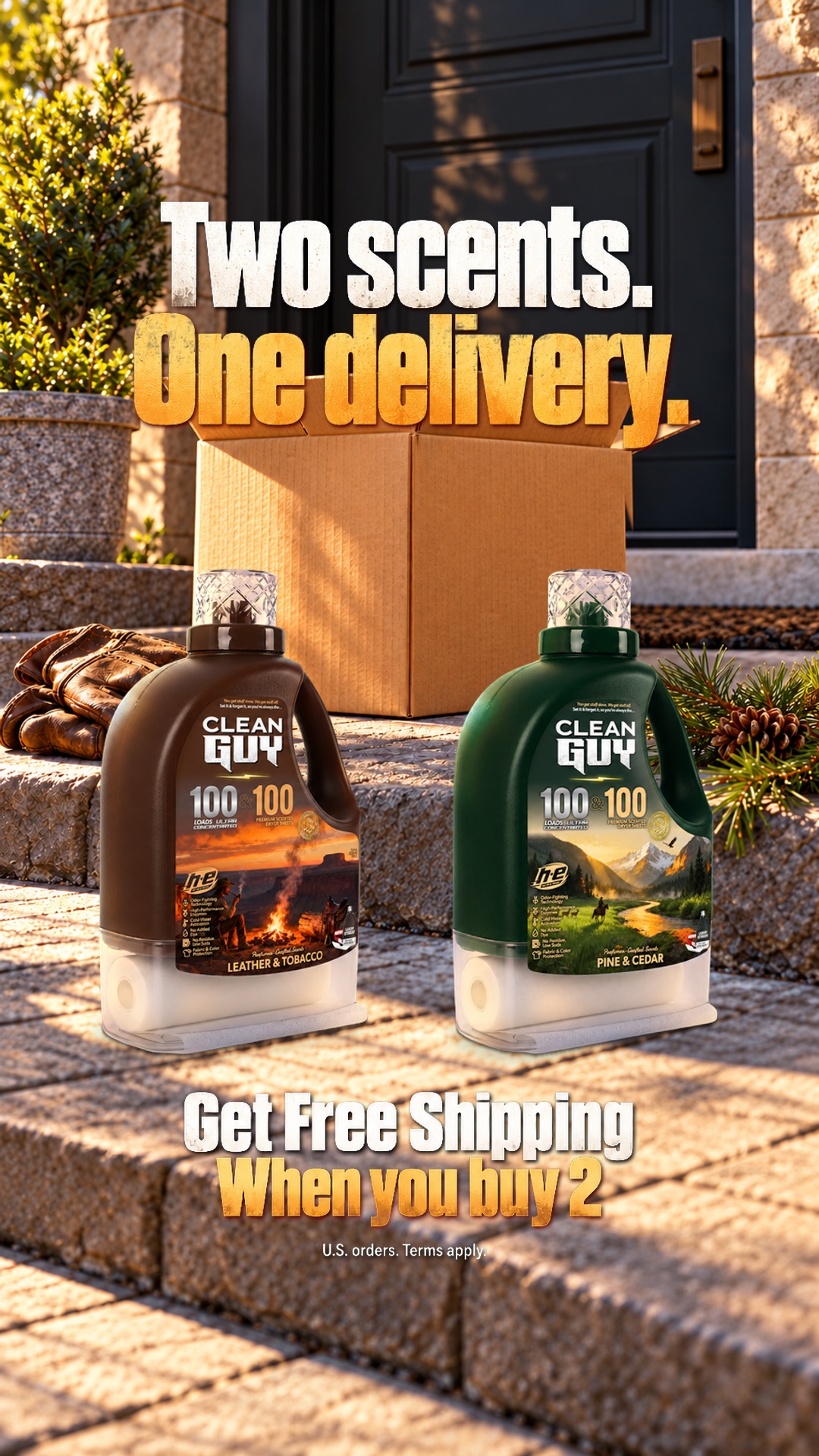 Clean Guy Facebook ad: You're a dude, not a lilac.