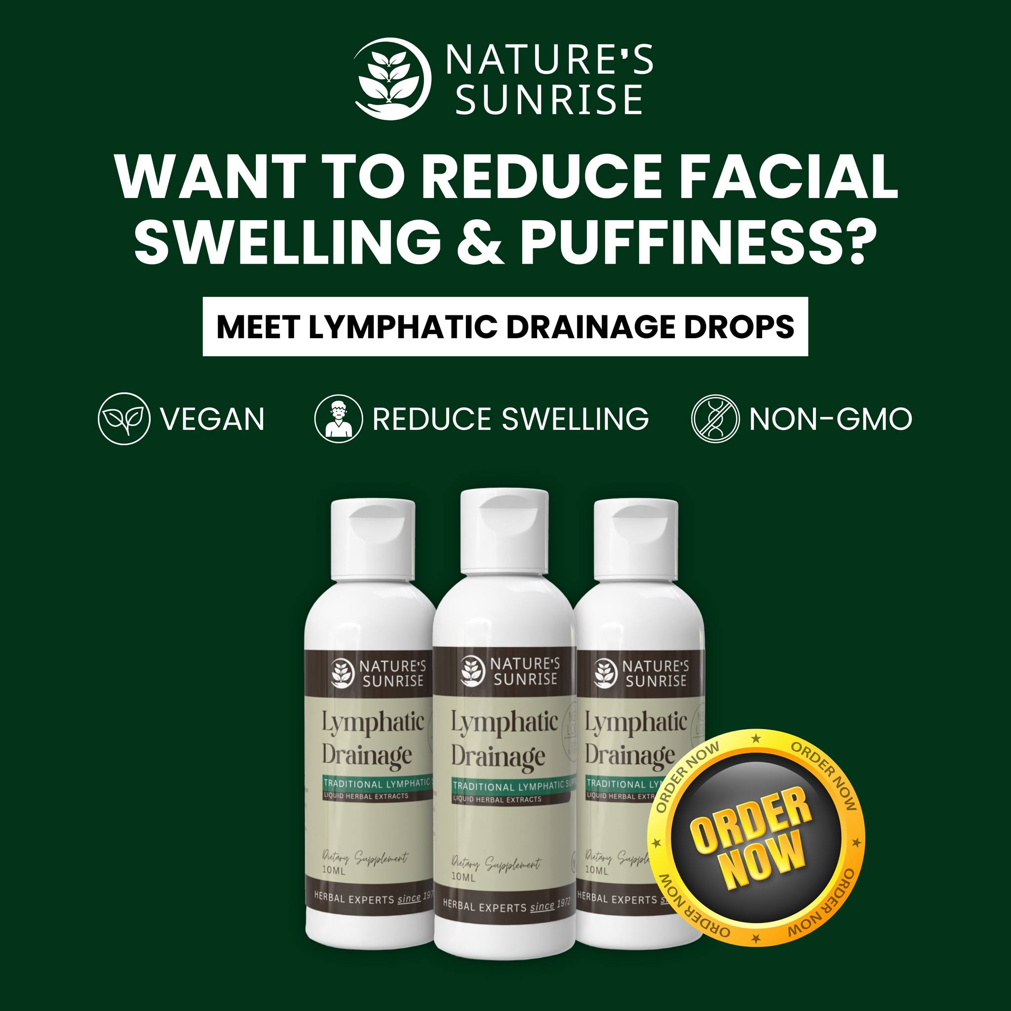 Nature's Sunrise Lymphatic Drainage Facebook ad