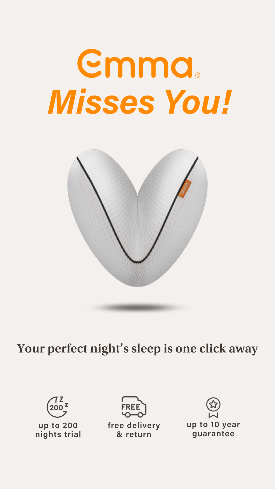 Emma Sleep UK Facebook ad