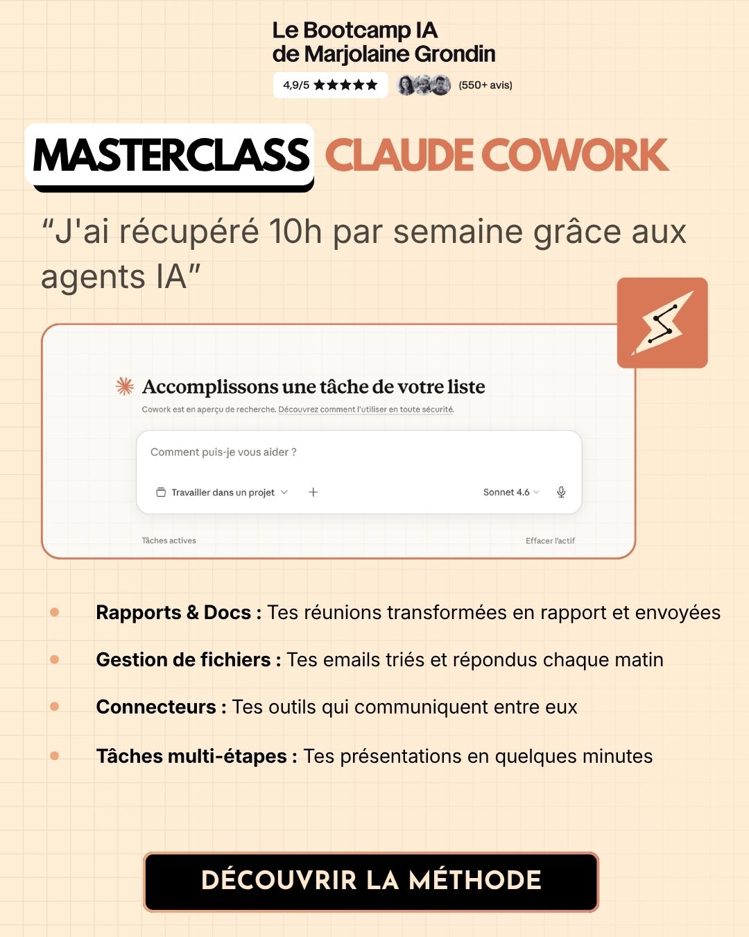 Marjolaine Grondin Facebook ad