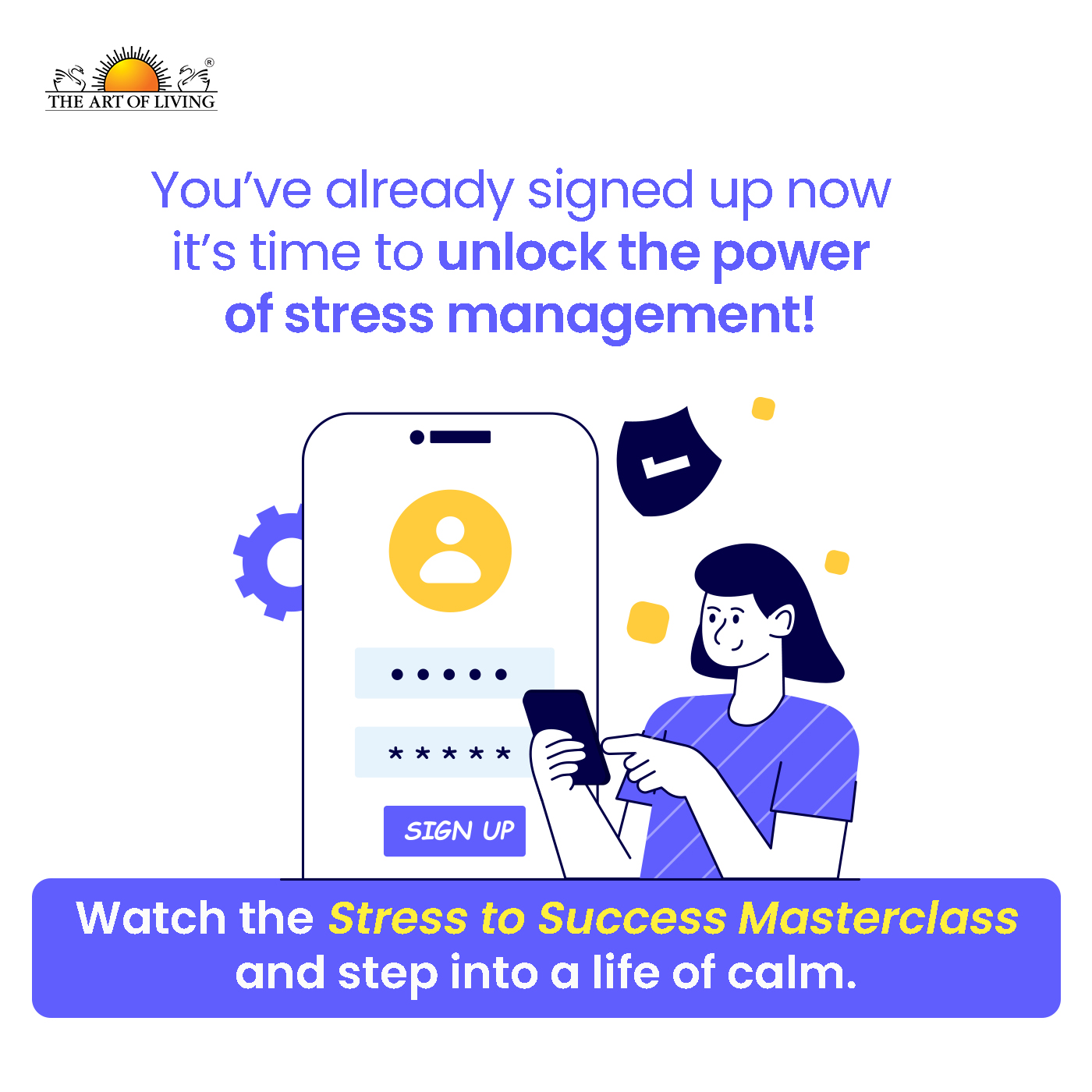 The Art of Living Facebook ad