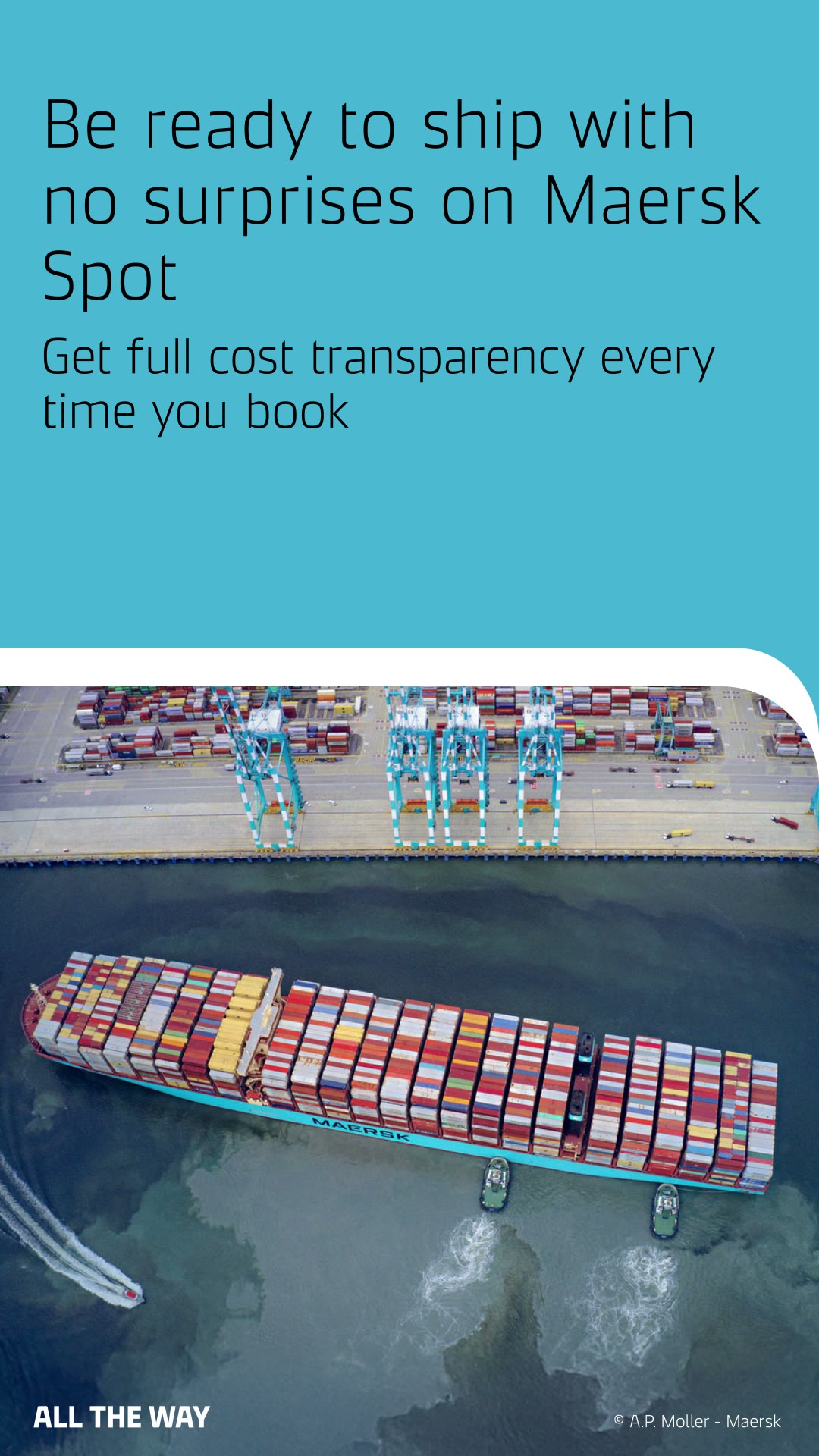 Maersk Facebook ad from May 7, 2026
