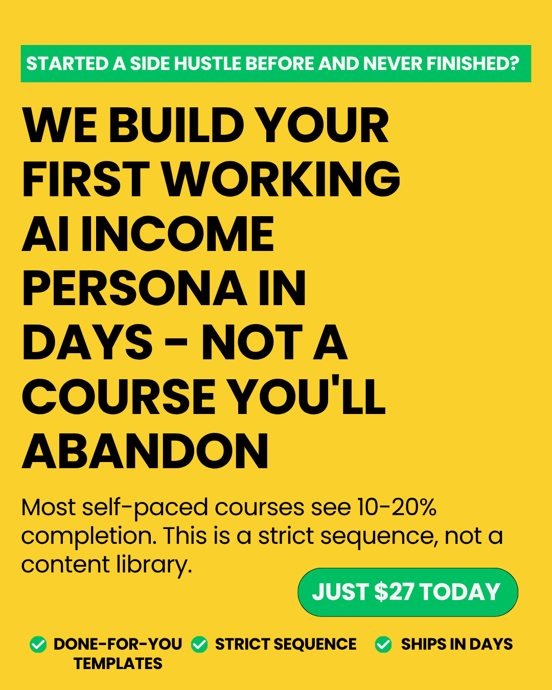 Womens Wealth Weekly Facebook ad: The Anonymous AI Income Model Built For Women Starting…