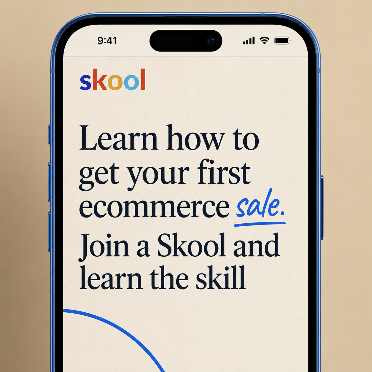 Skool Facebook ad