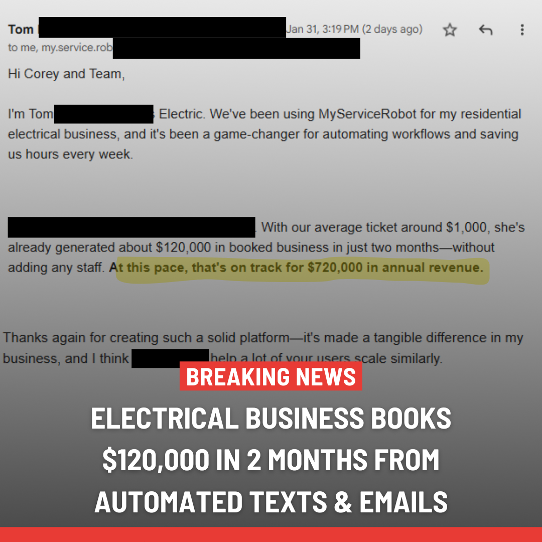 My Service Robot for Home Service Companies Facebook ad