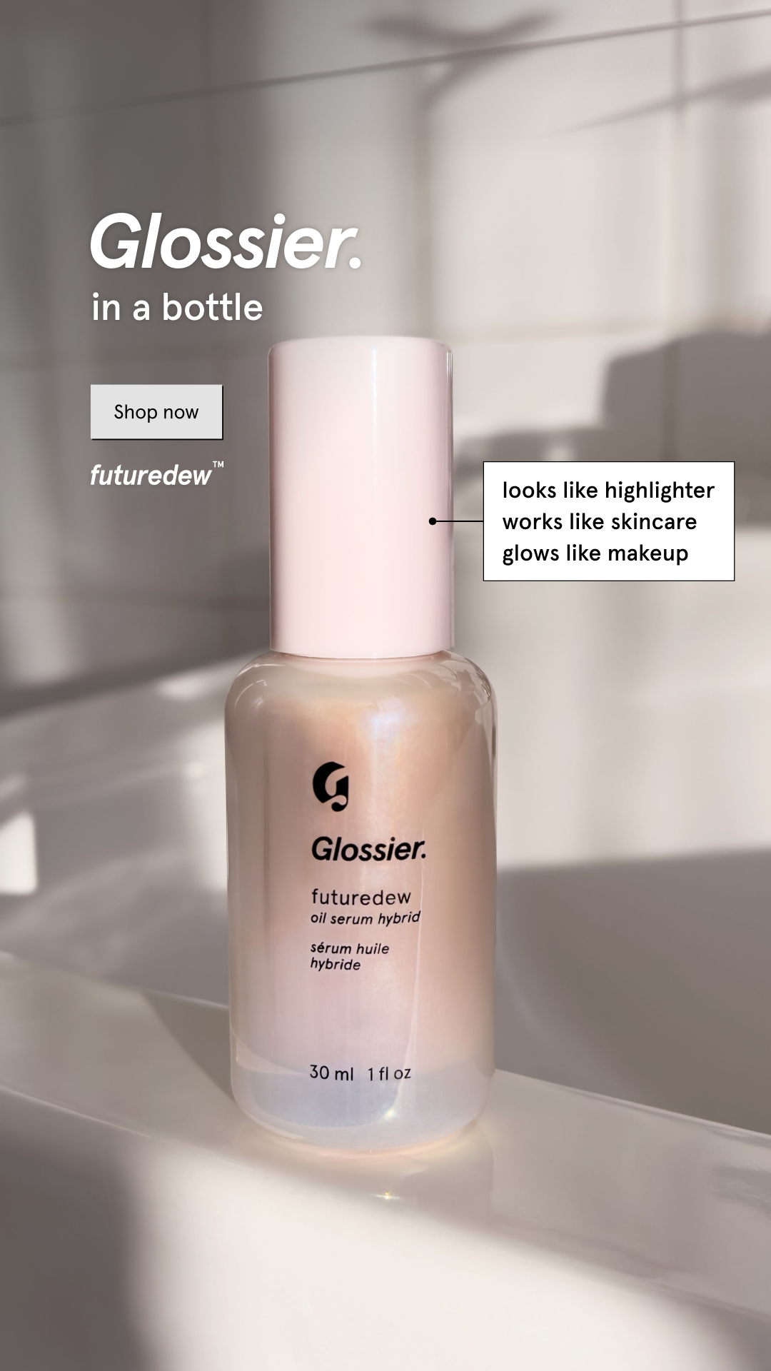 Glossier Facebook ad