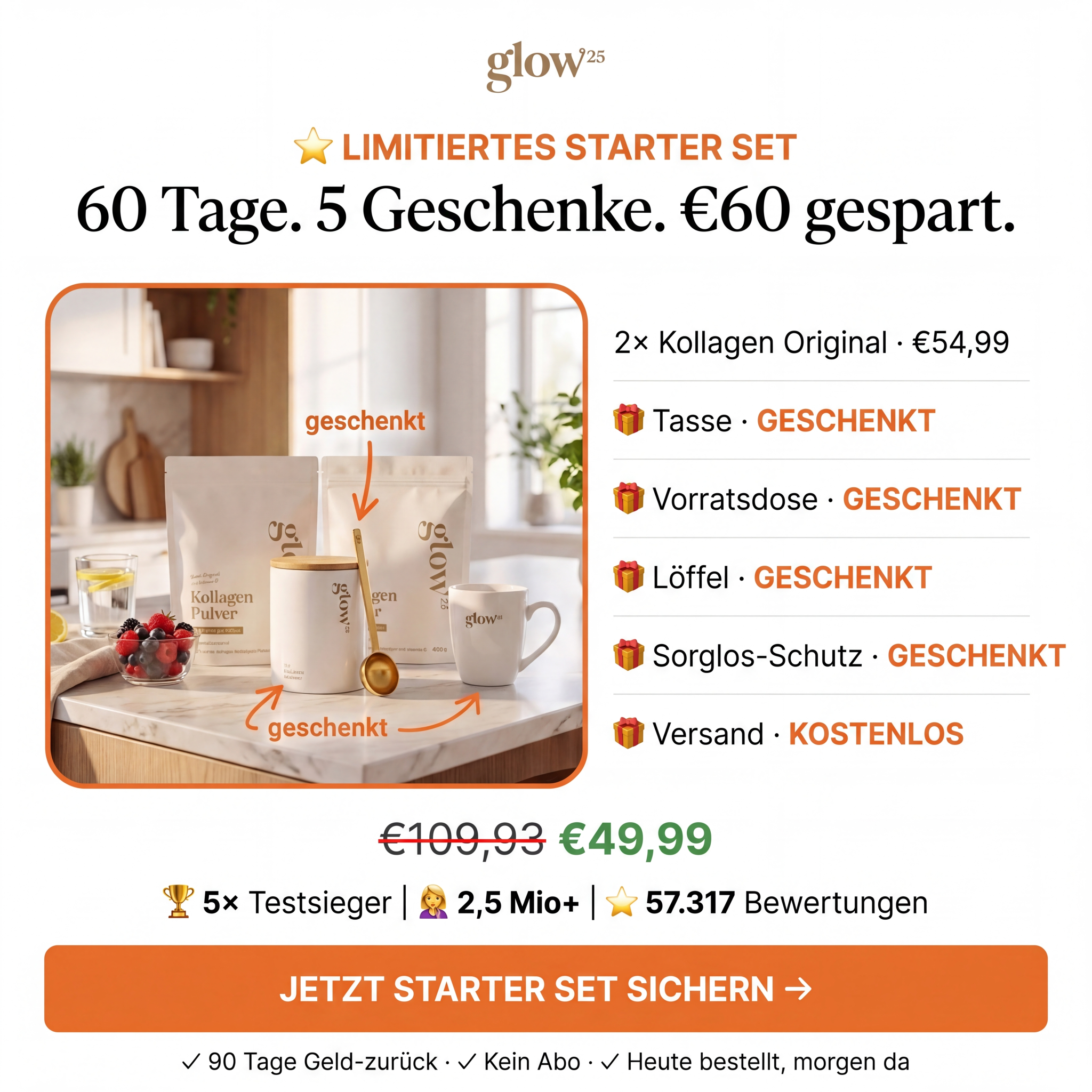Glowies Deutschland: Echte Frauen, echte Ergebnisse Facebook ad: Kräftig sparen - nur jetzt zum großen Sale