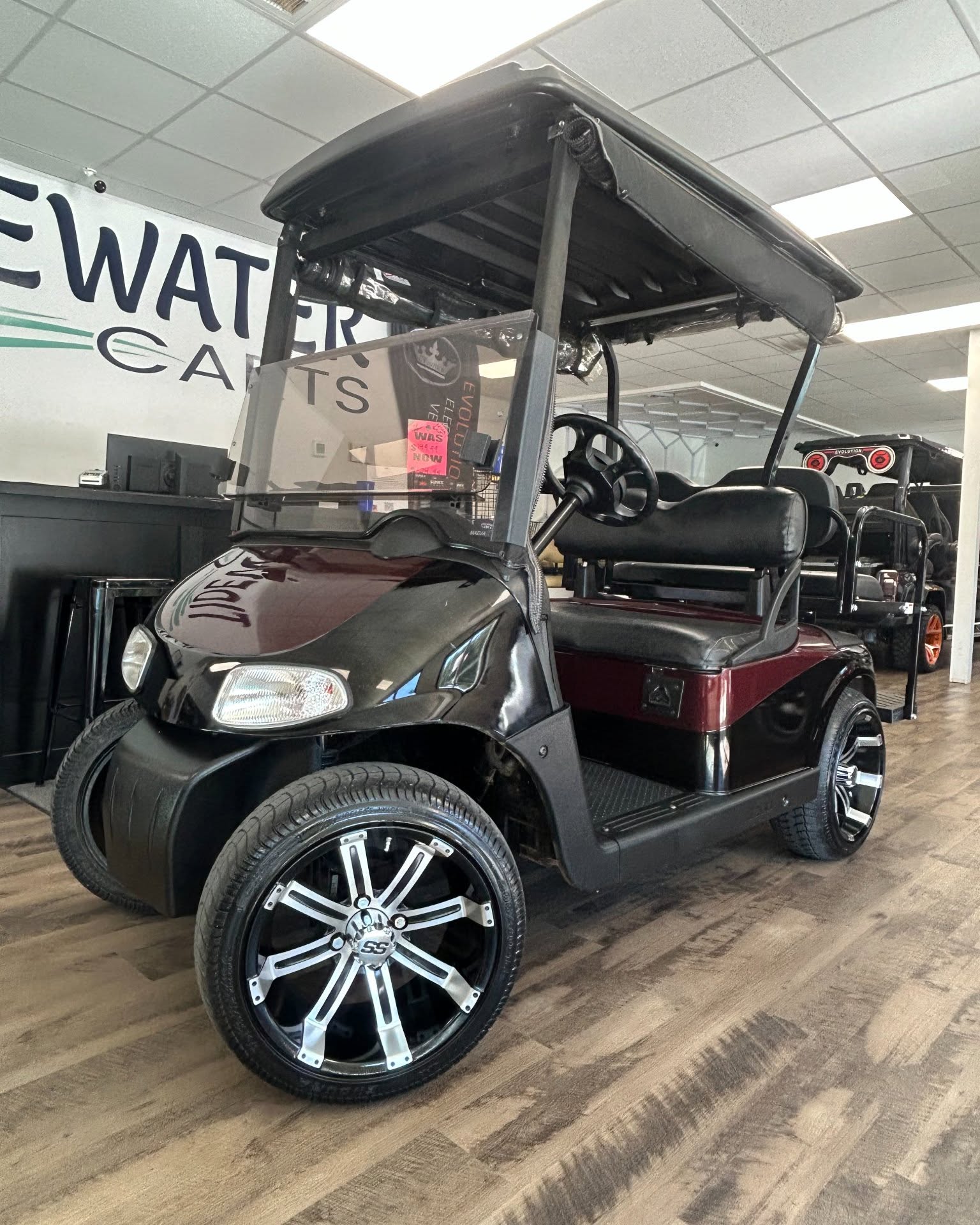 Tidewater Carts Facebook ad: NEW STORE IN NORTHEAST COLUMBIA! USED EZGO RXV 48V!