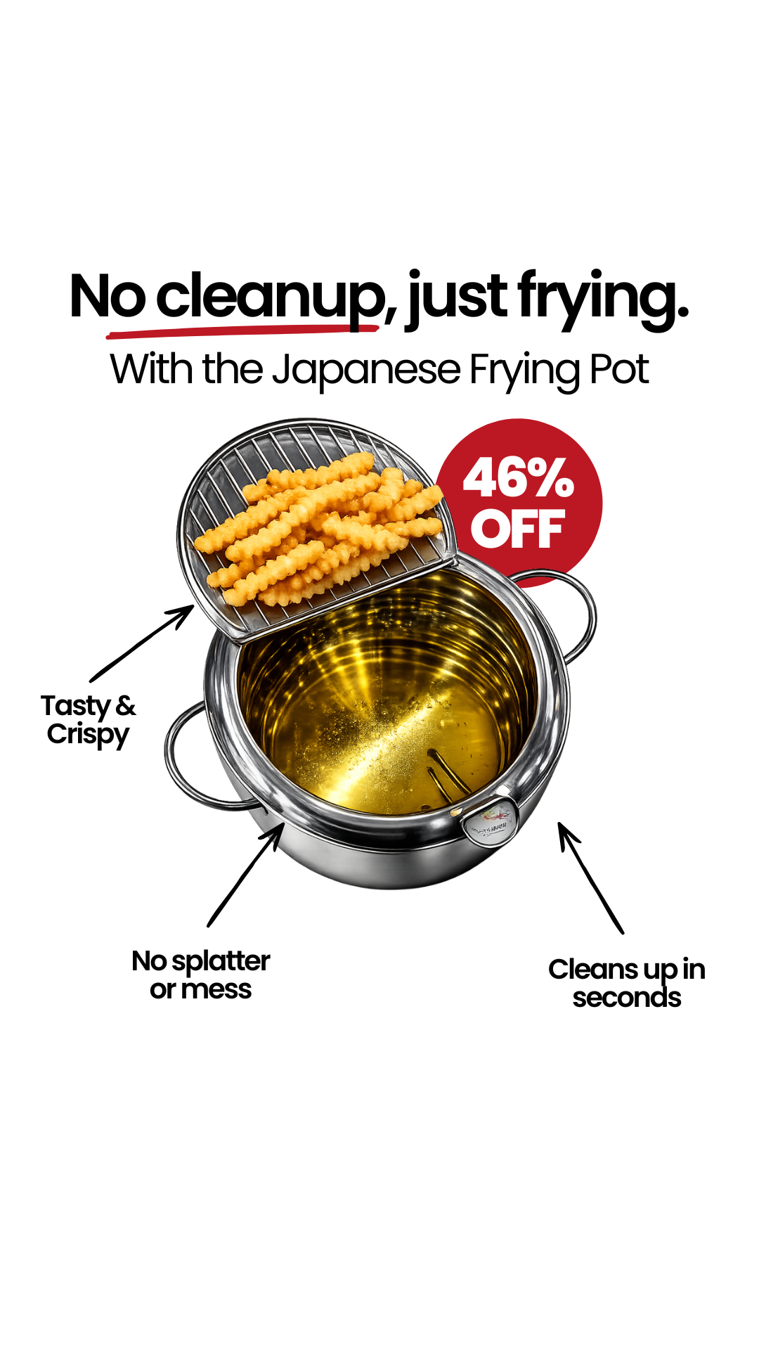 Jouvane Facebook ad: Fry Without The Mess