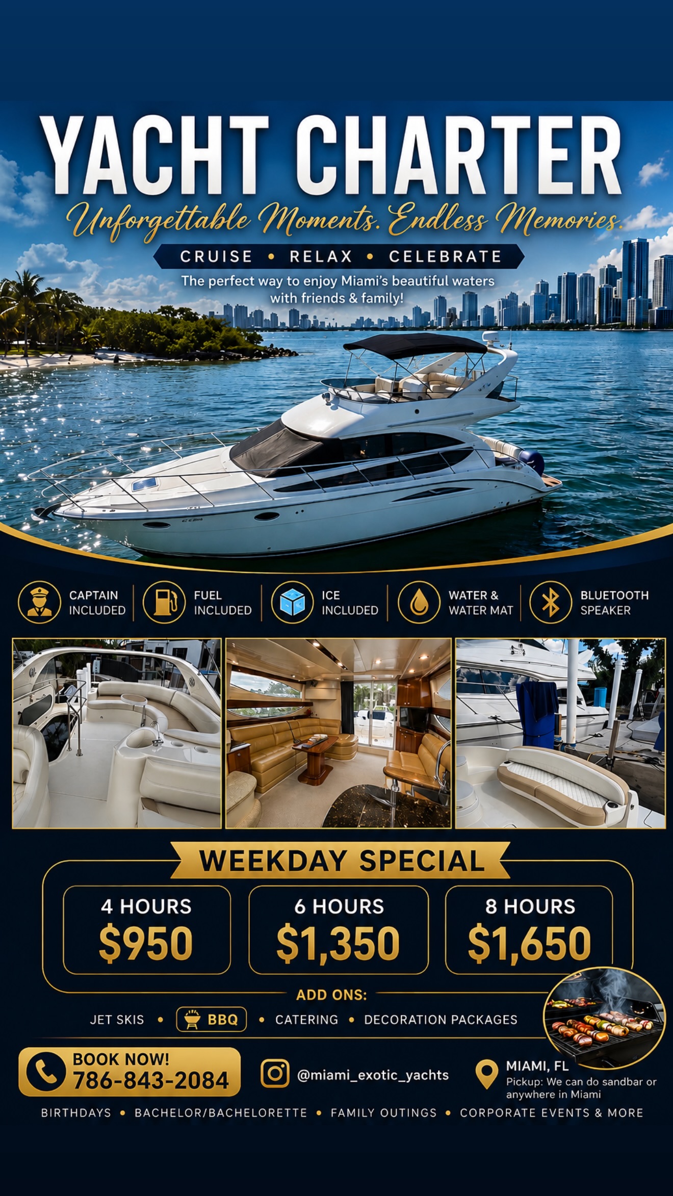 Exotic Yachts Facebook ad from Jun 25, 2026