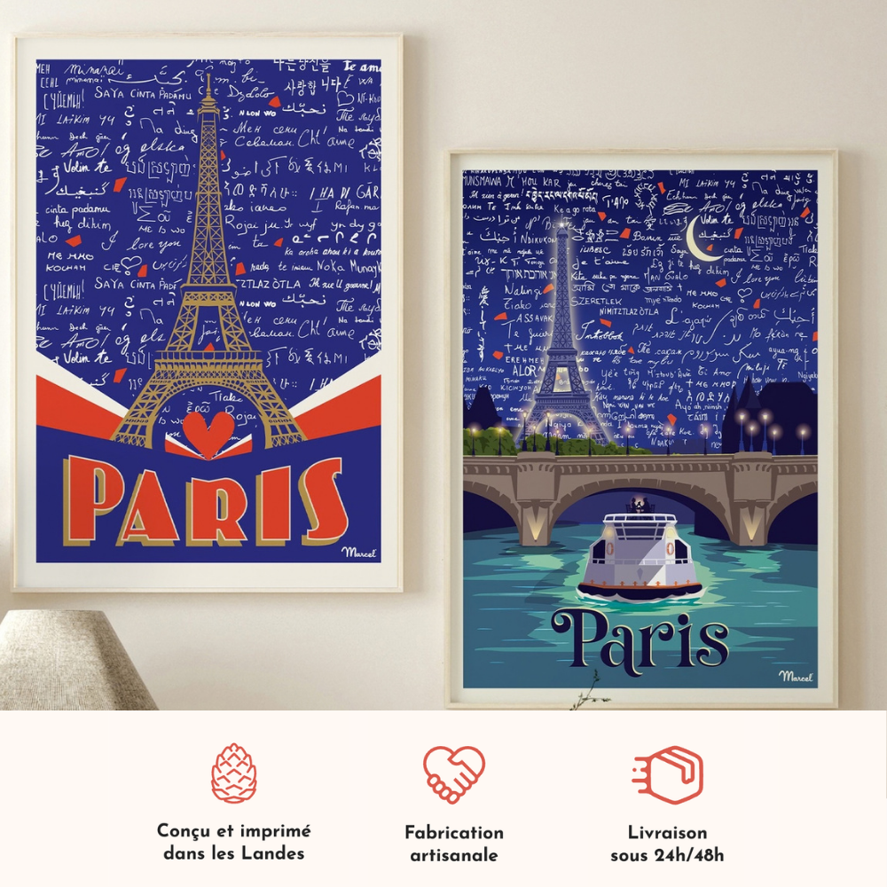 Marcel Travel Posters Facebook ad