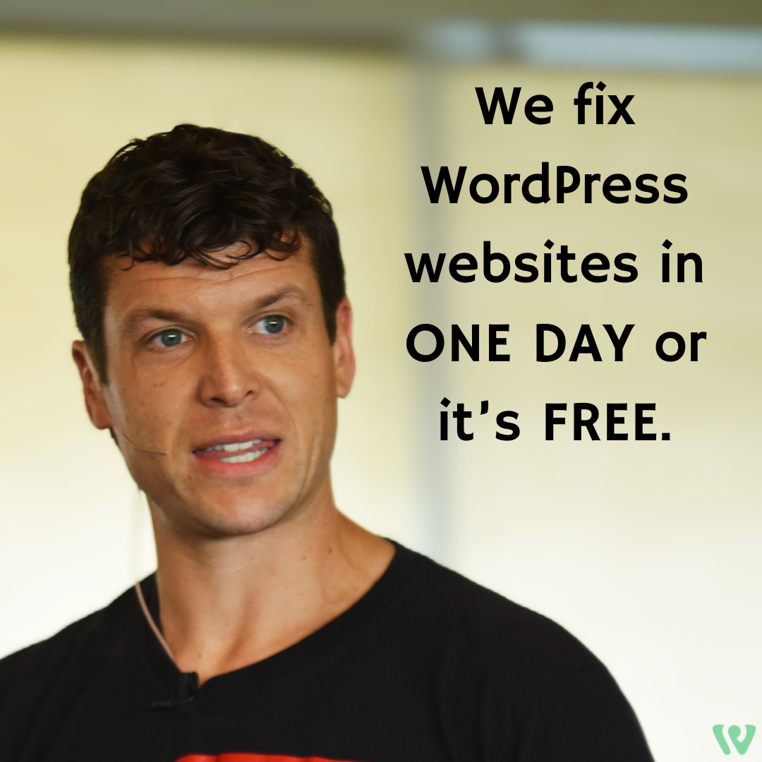 WP Sprints Facebook ad: It's taking too long to fix your WordPress website.