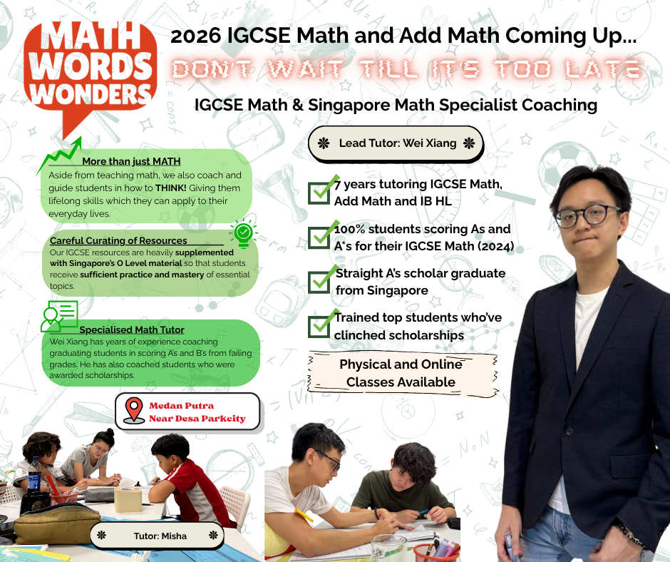 Math, Words & Wonders Facebook ad
