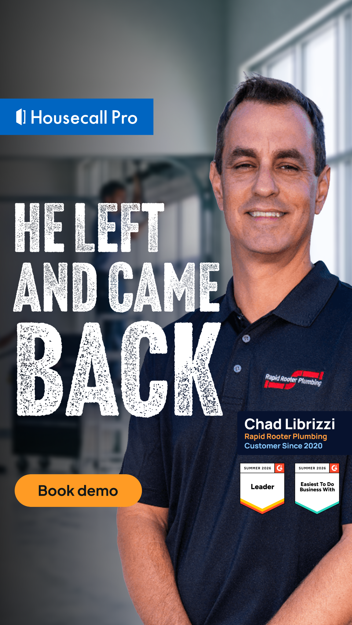Housecall Pro Facebook ad: You left. We leveled up. Let’s talk.