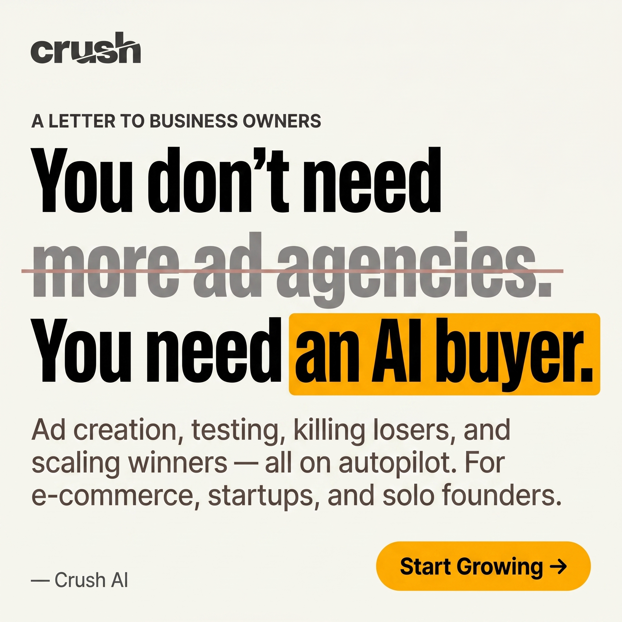 trycrush.ai Facebook ad