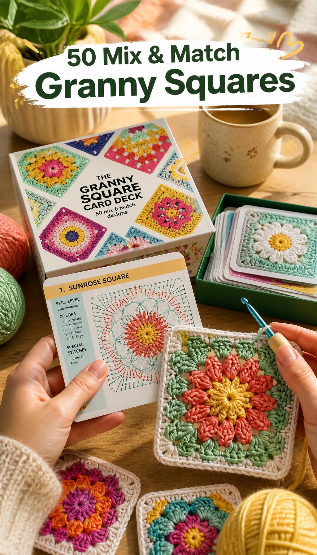 Cozy Hoome Facebook ad: Crochet ideas anywhere