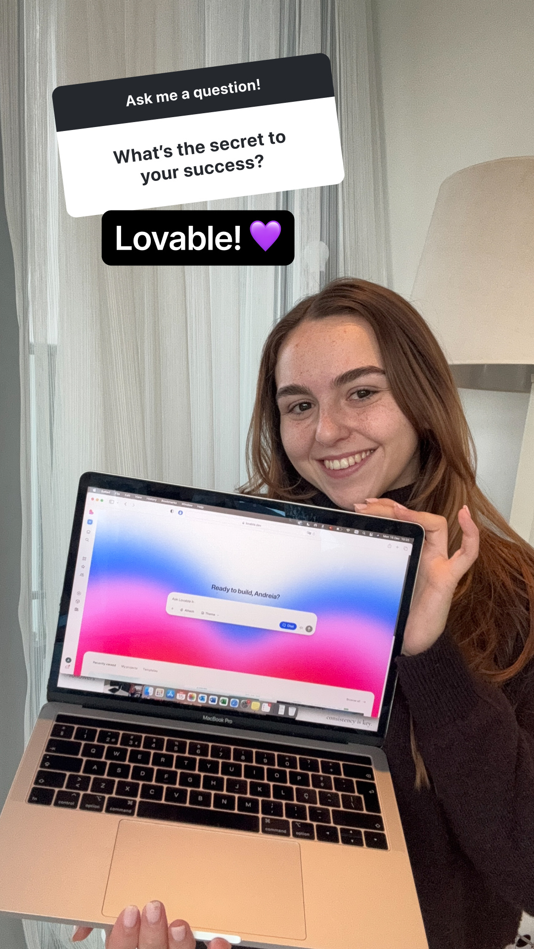 Lovable.dev Facebook ad