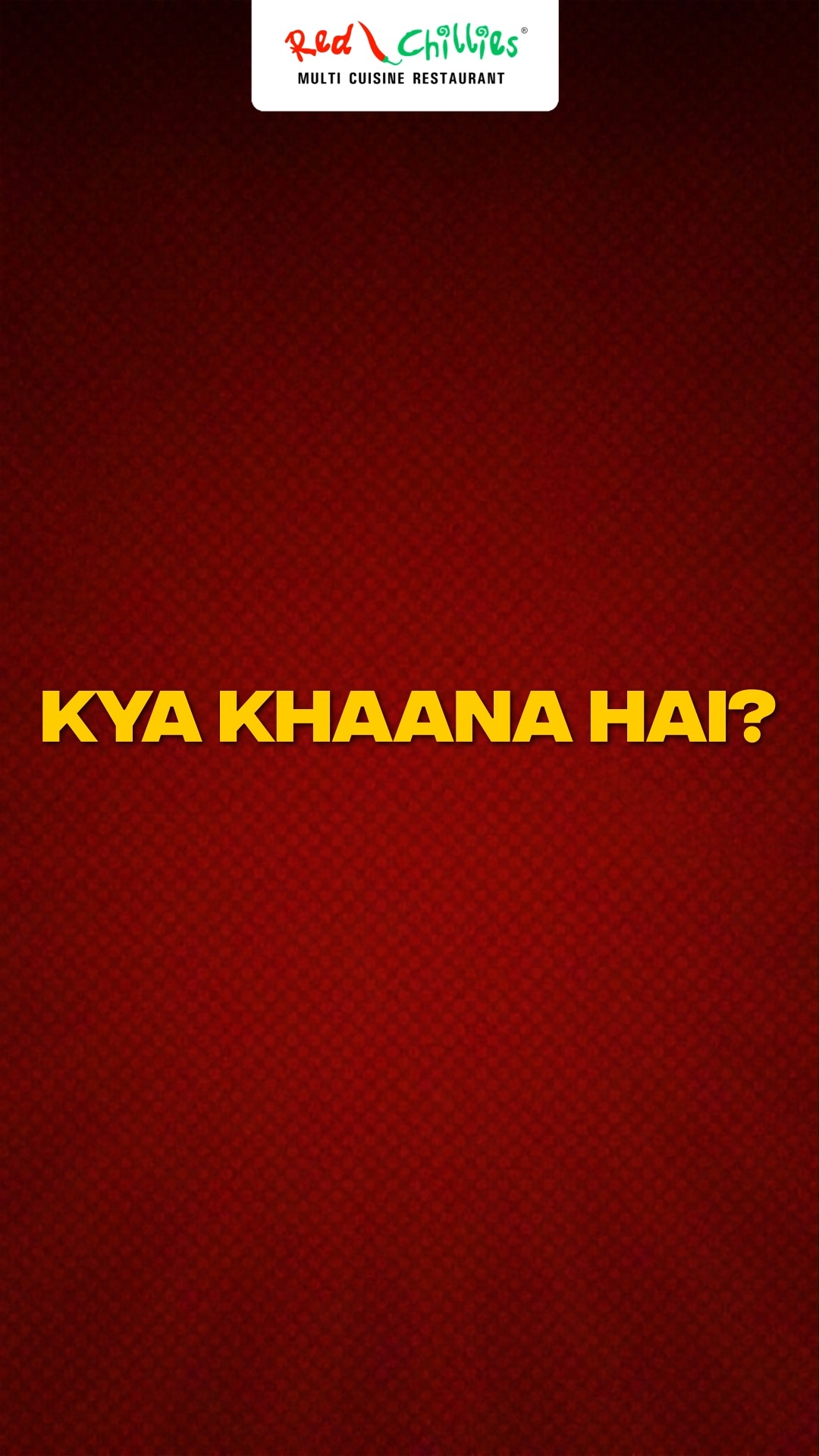 Red Chillies Facebook ad: Midweek Blues Means Red Chillies Ka Khana!