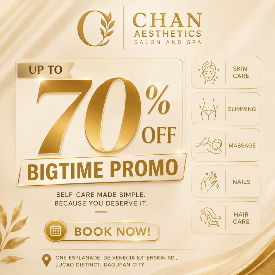 CHAN Aesthetics Salon and Spa Facebook ad