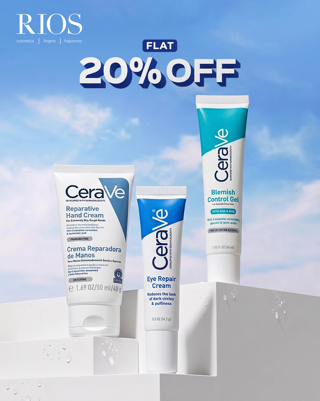 RIOS Facebook ad: Flat 20% Off