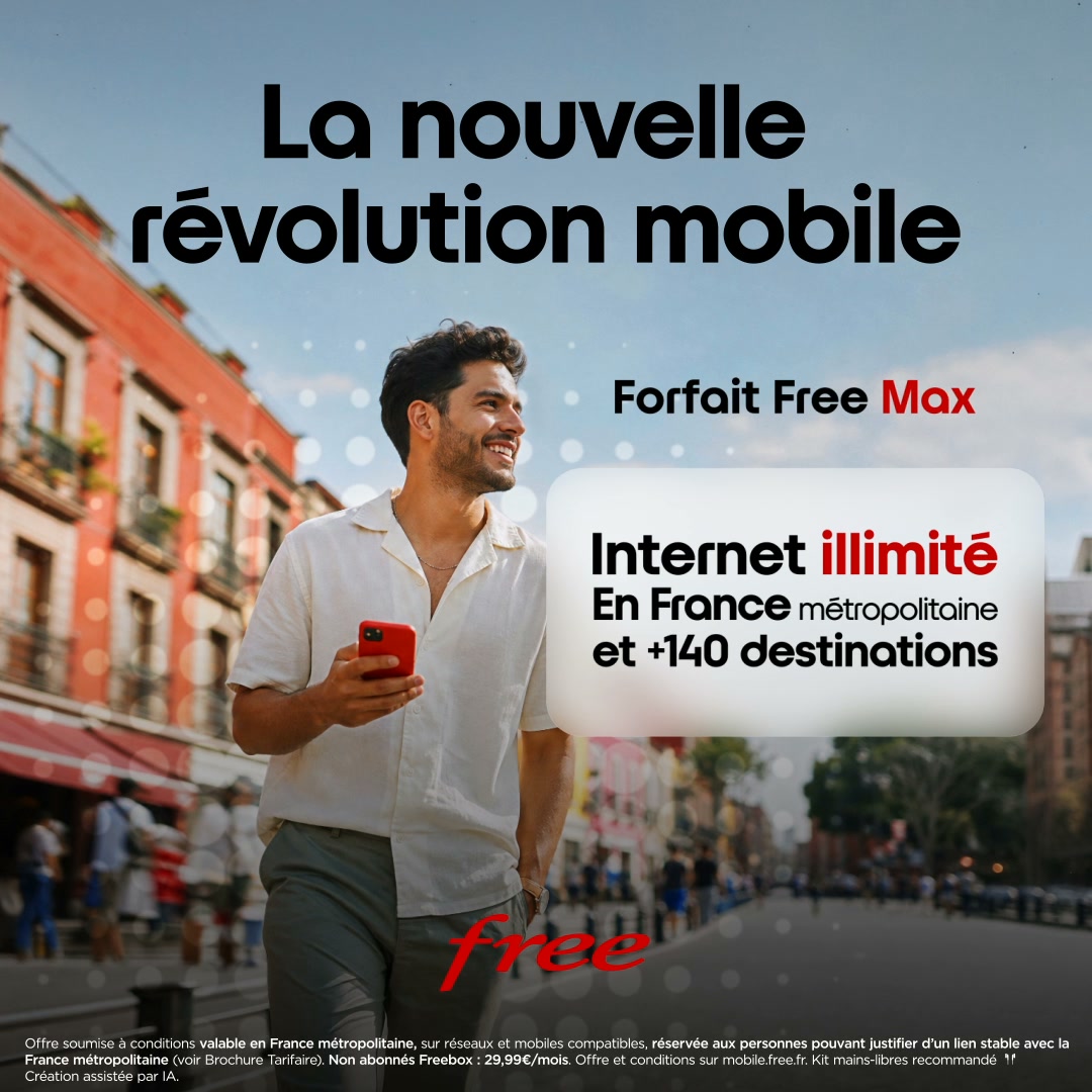 Free Facebook ad: Découvrez le Forfait Free Max