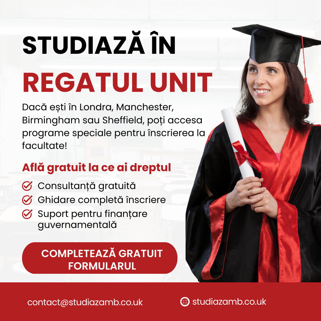 Studiaza in Marea Britanie Facebook ad: Vrei să studiezi la o universitate din Marea Britanie?