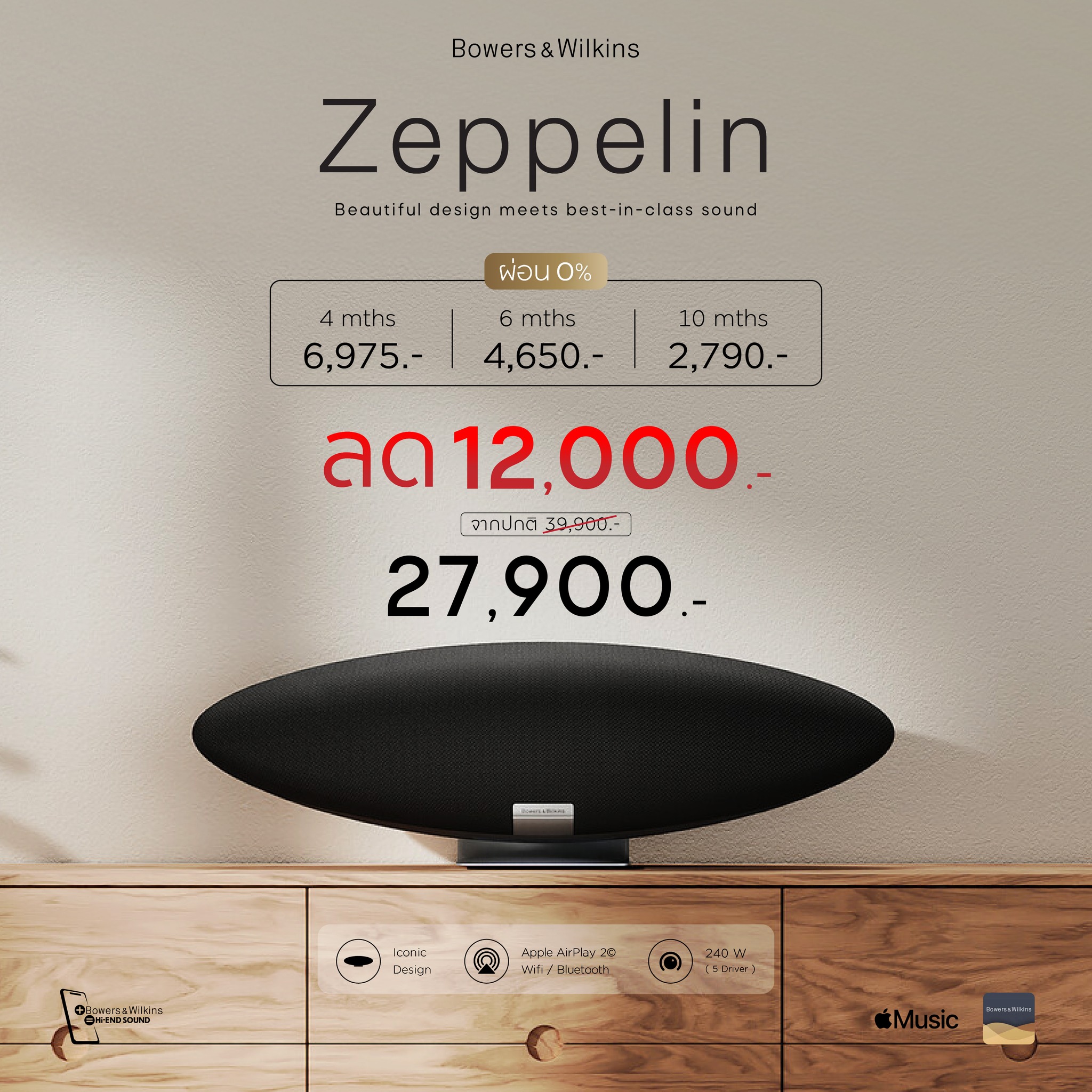 Piyanas Electric Facebook ad: 10th Anniversary of Bowers & Wilkins