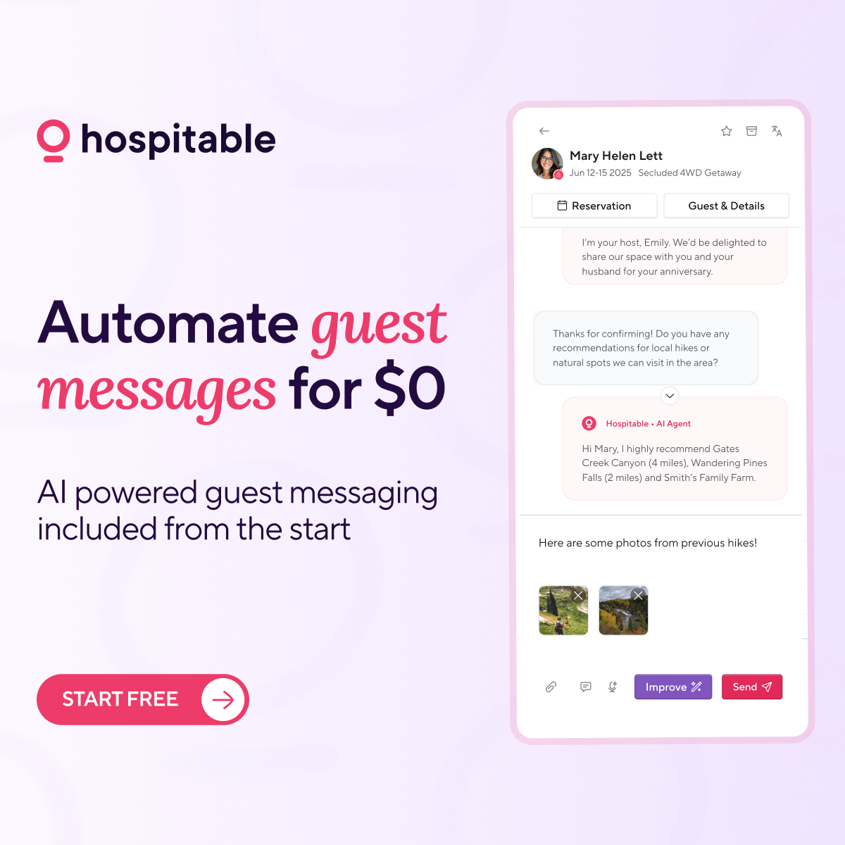 Hospitable.com Facebook ad