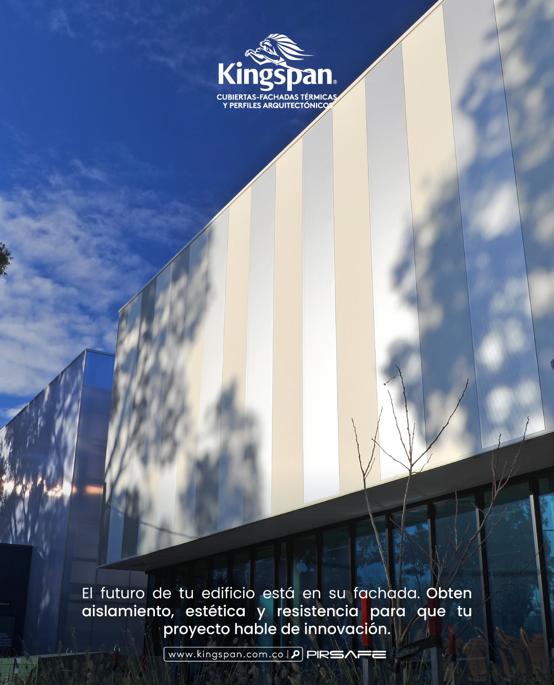 Kingspan Colombia Facebook ad: ¡La fachada que define el futuro de tu…