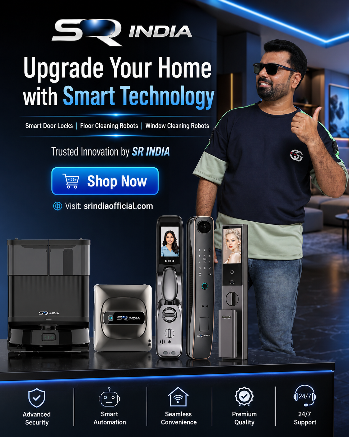 SR India Technology Facebook ad: Smart Home Products by SR INDIA