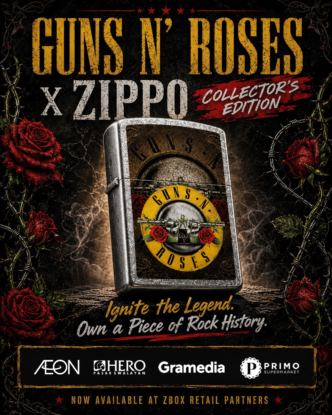Zbox.id Facebook ad: Guns N' Roses x Zippo, Edisi Kolektor udah…