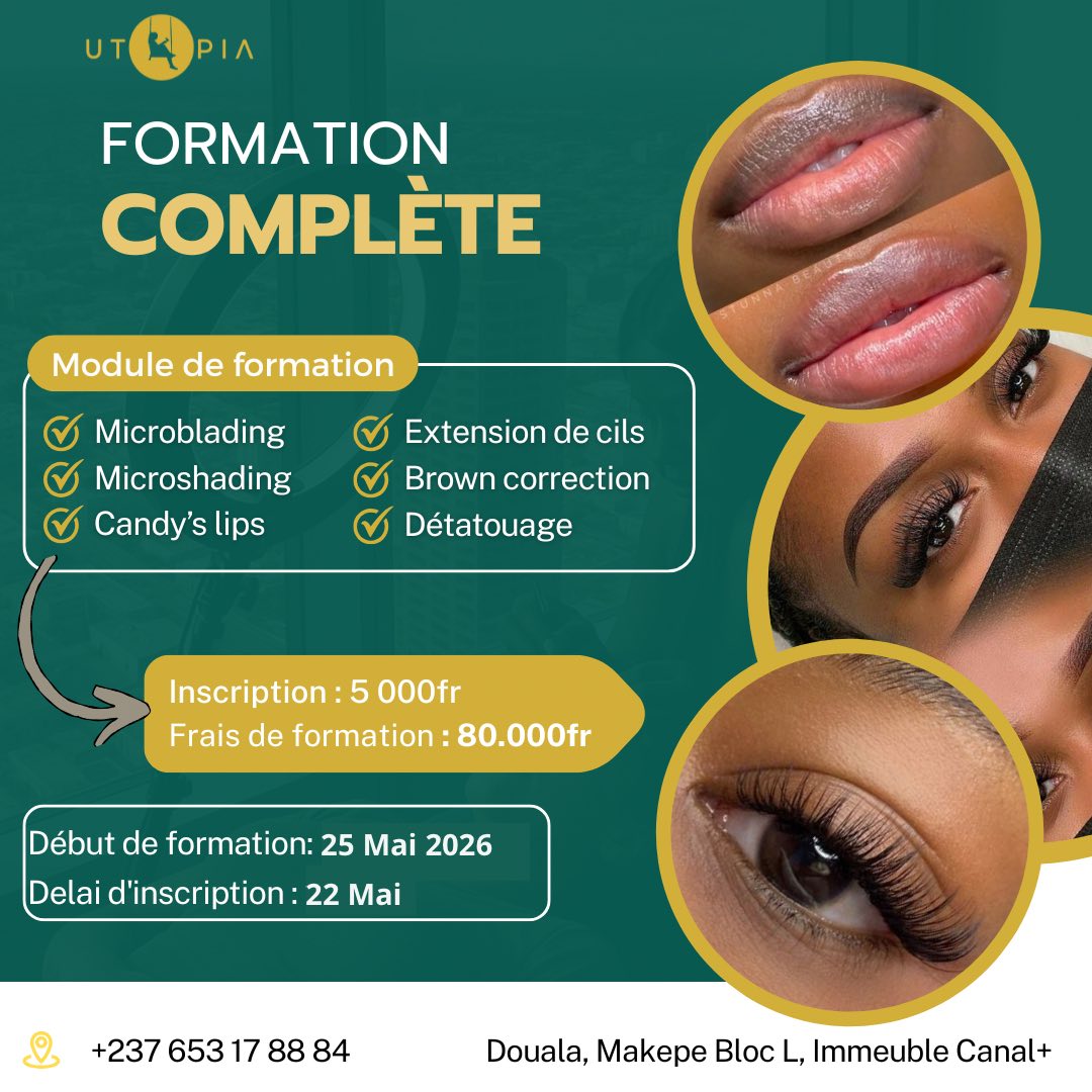 Utopia Beauty Facebook ad: Opération Zéro chômage féminin.