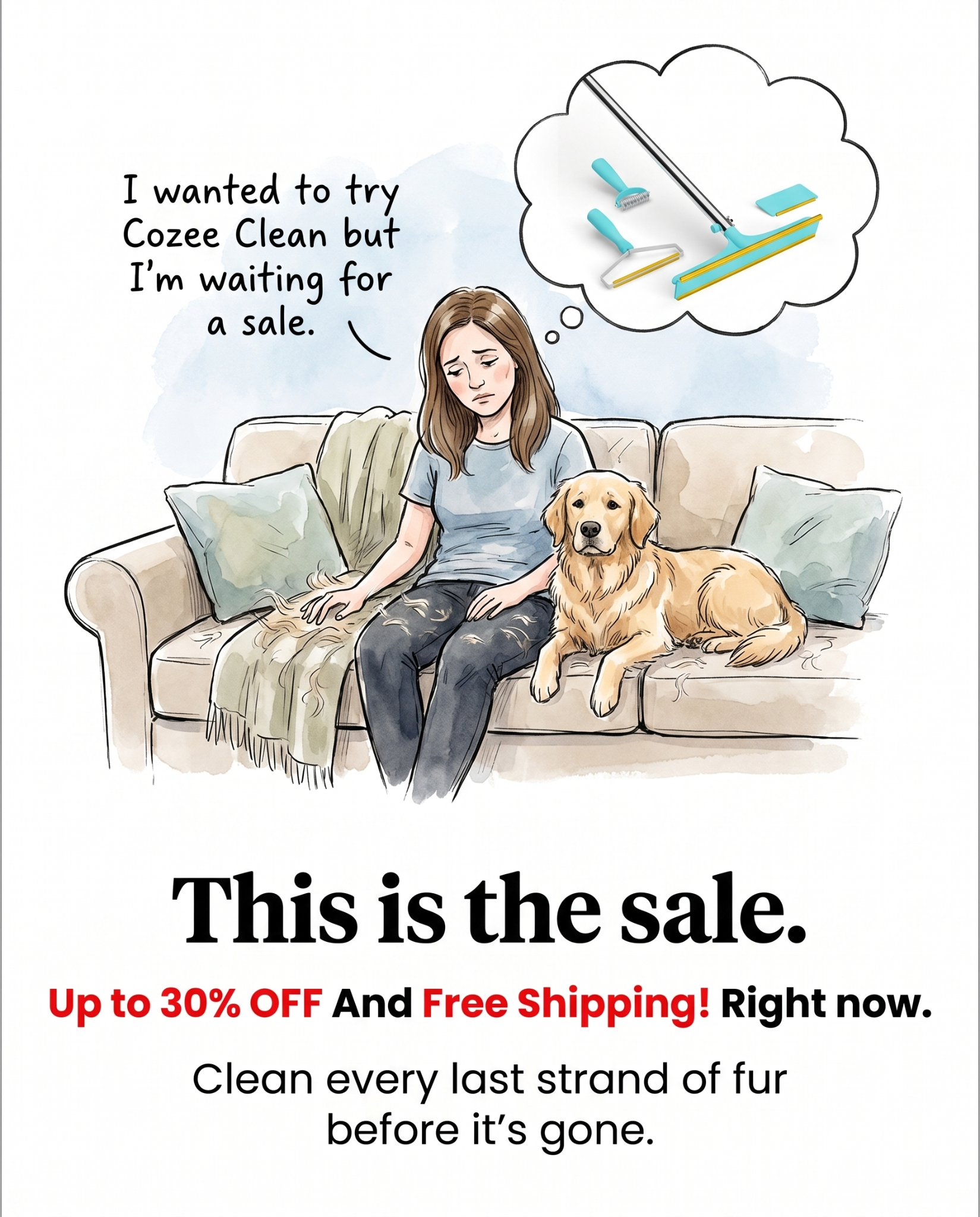 Cozee Clean Facebook ad