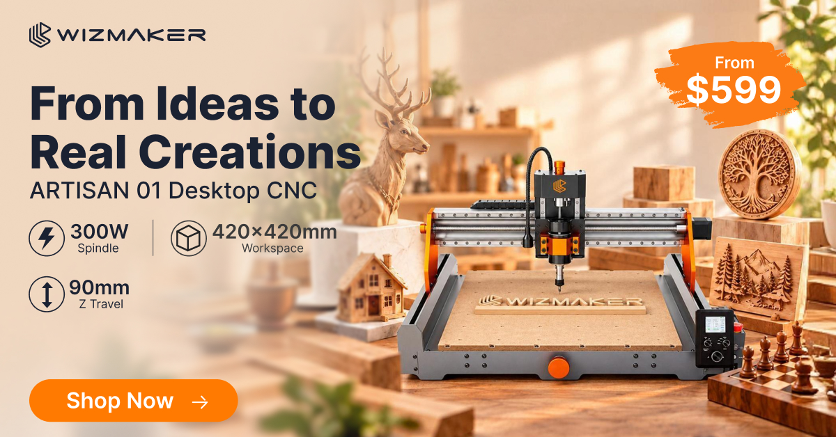 Wizmaker Facebook ad: Save $100 | Now Only $599