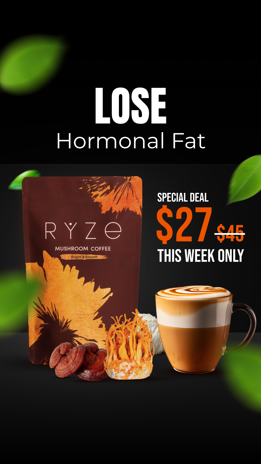 RYZE Superfoods Facebook ad