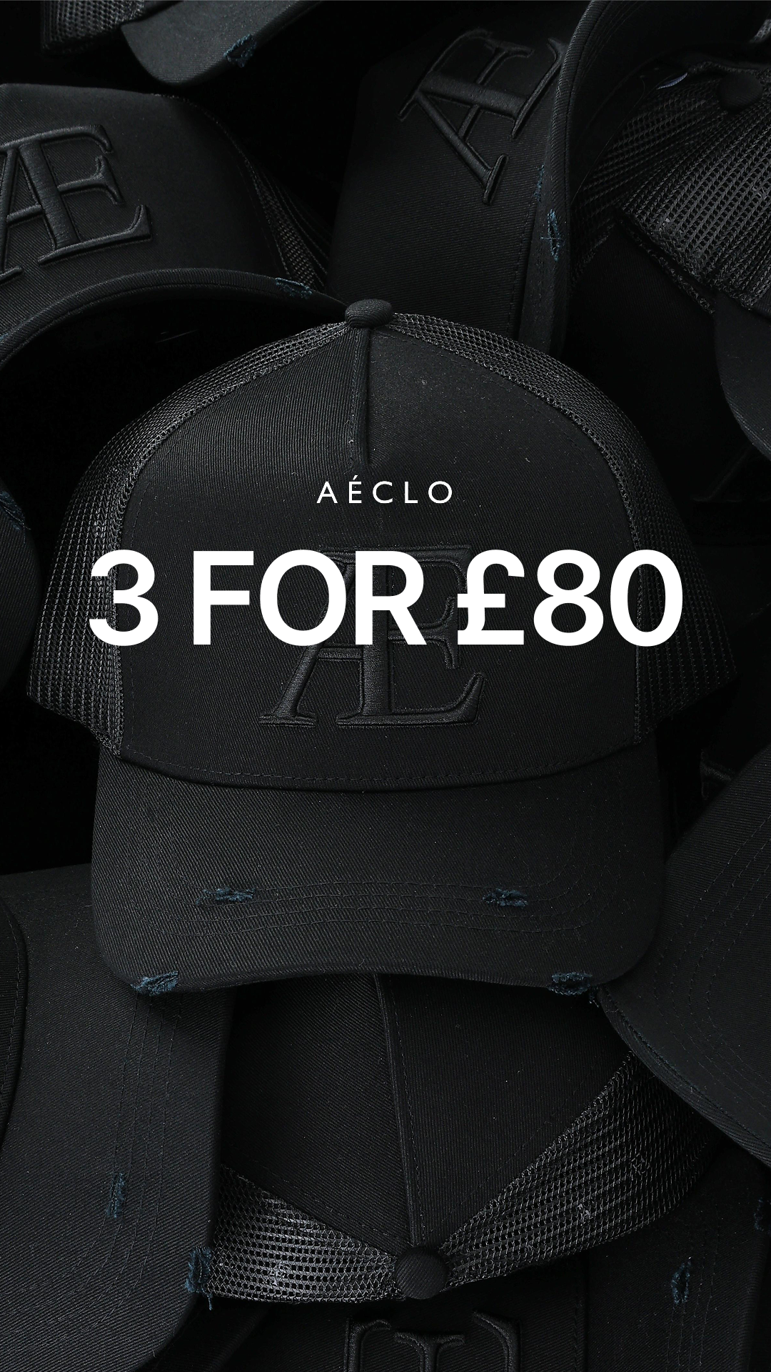 A É C L O Facebook ad: Level Up Your Headwear Game.