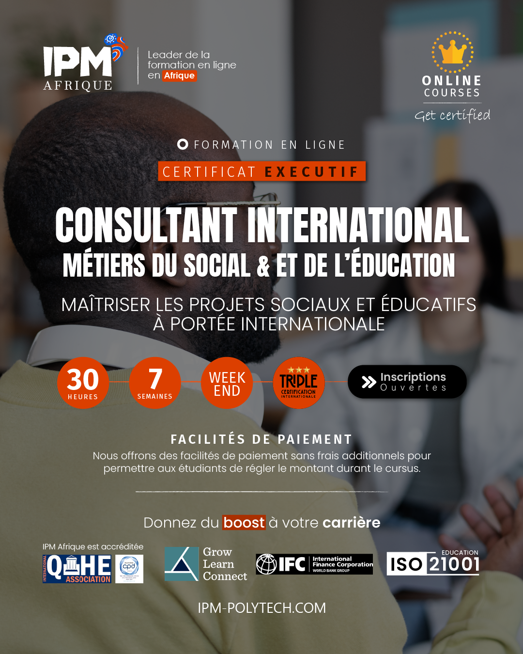 IPM- Institut polytechnique de Marrakech Facebook ad