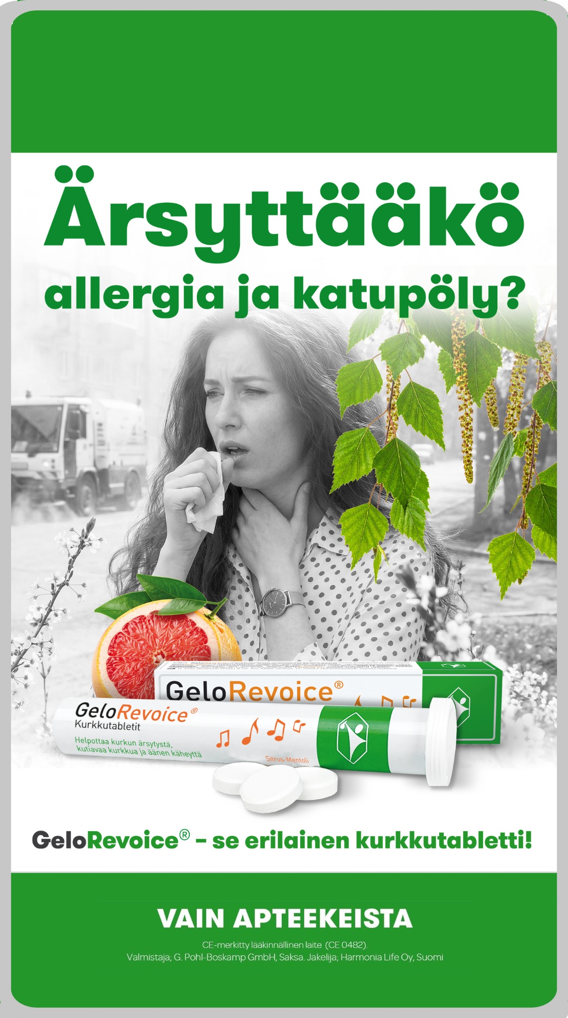 GeloRevoice Suomi Facebook ad