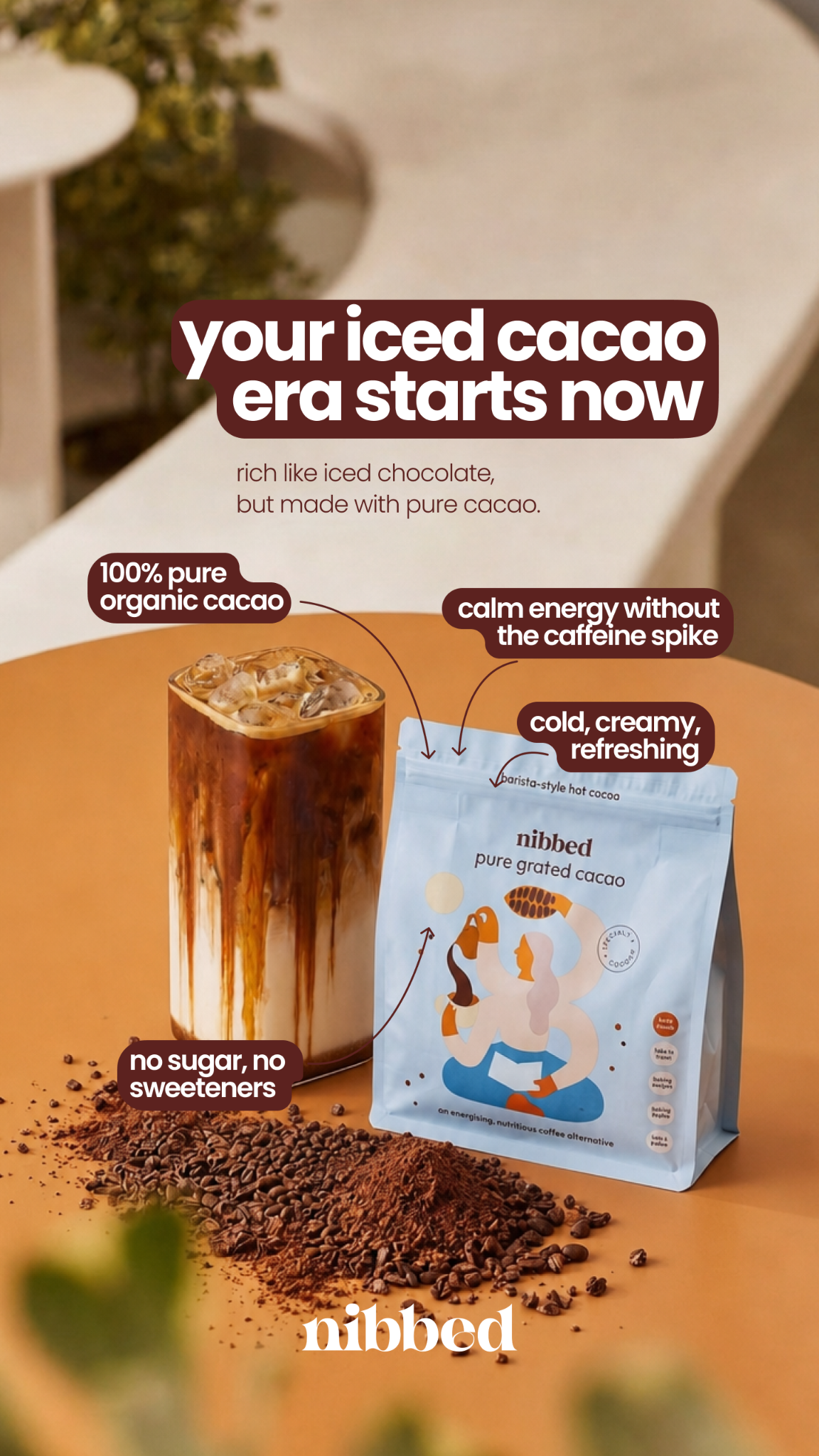 Nibbed Facebook ad: Chocolate That Loves You Back