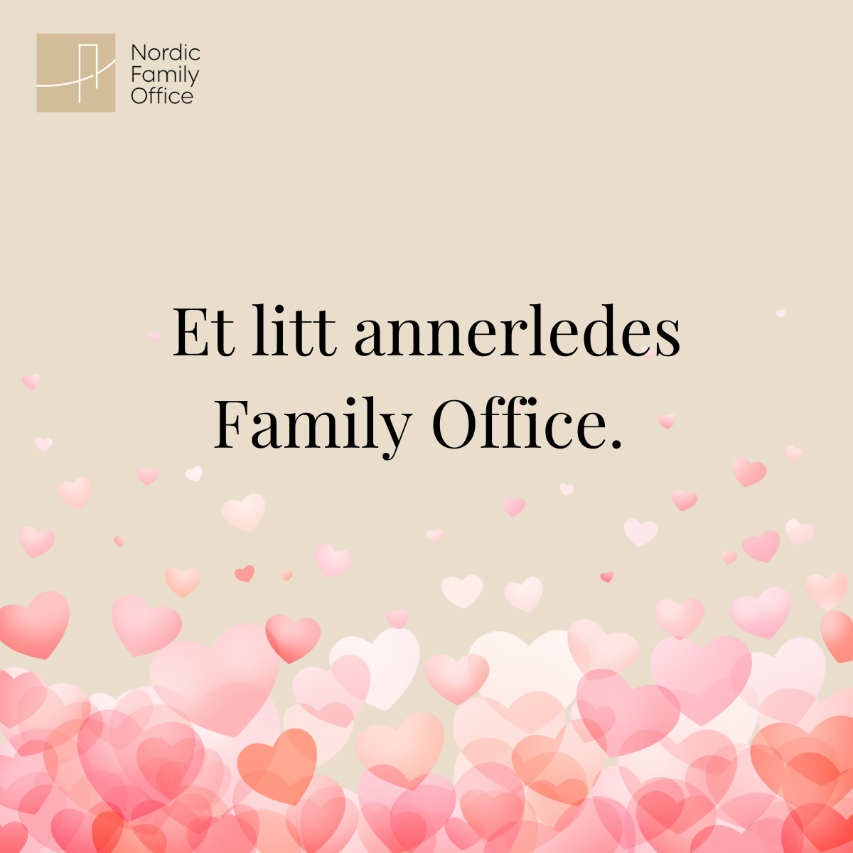 Nordic Family Office Facebook ad: De aller fleste family offices jobber primært med…