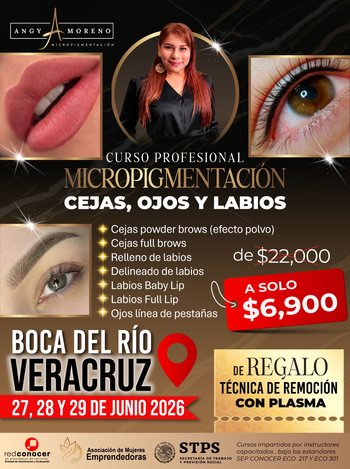 Angy Moreno Micropigmentación Veracruz Facebook ad: ATENCION BOCA DEL RIO, VER.
