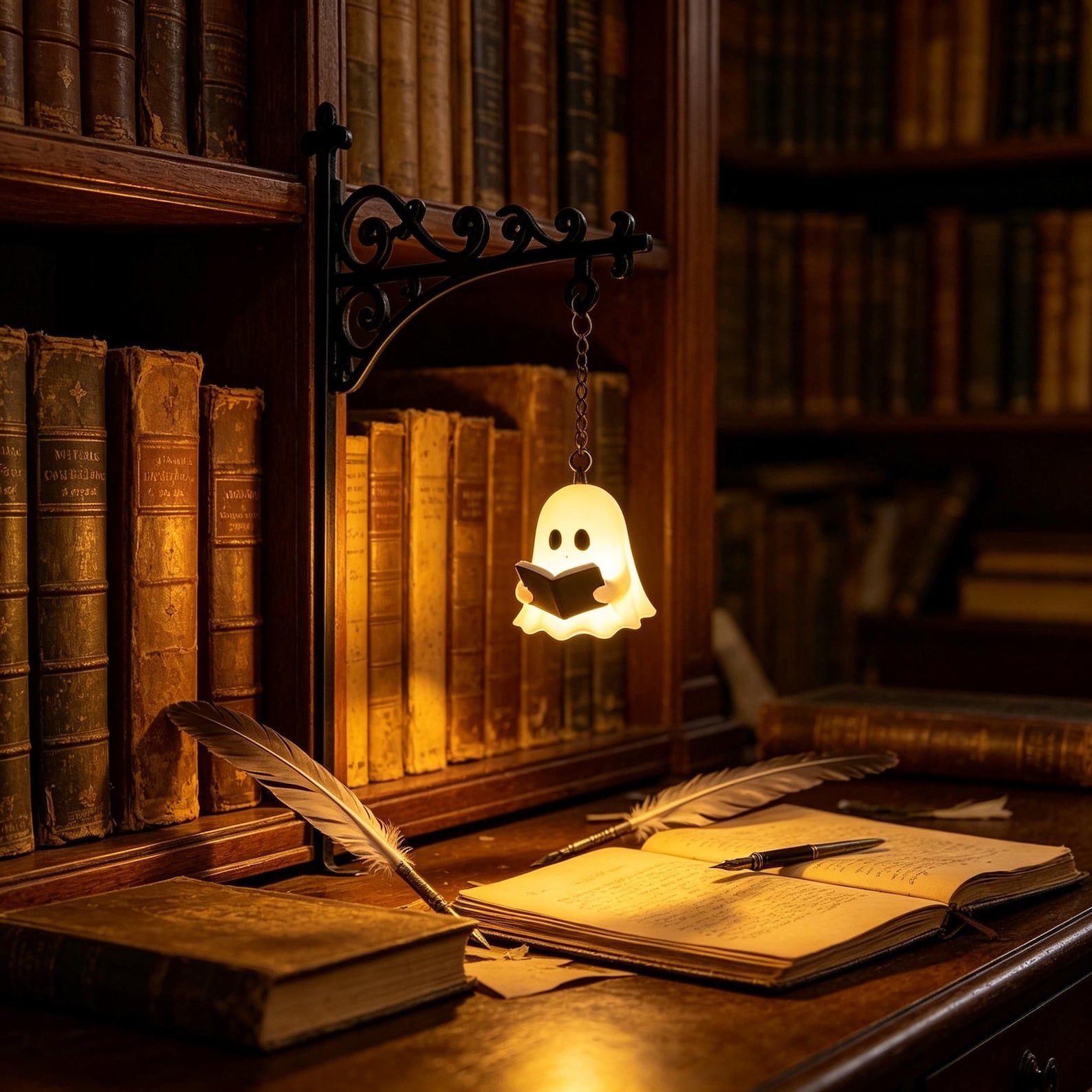 Gift Soul - Personalised Gifts UK Facebook ad: Bookshelf Lantern Light - Gifts For Book Lovers…