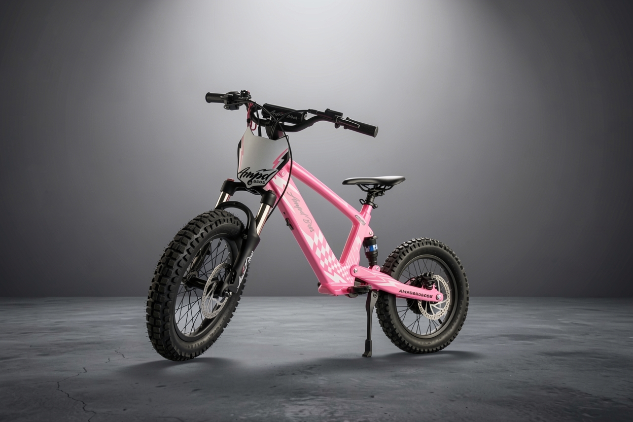 Ampd Bros Electric Bikes Facebook ad: EVO Racing Kids Pro Electric Balance Bikes