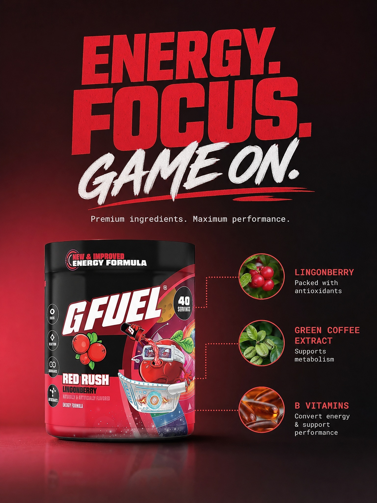 G FUEL Facebook ad