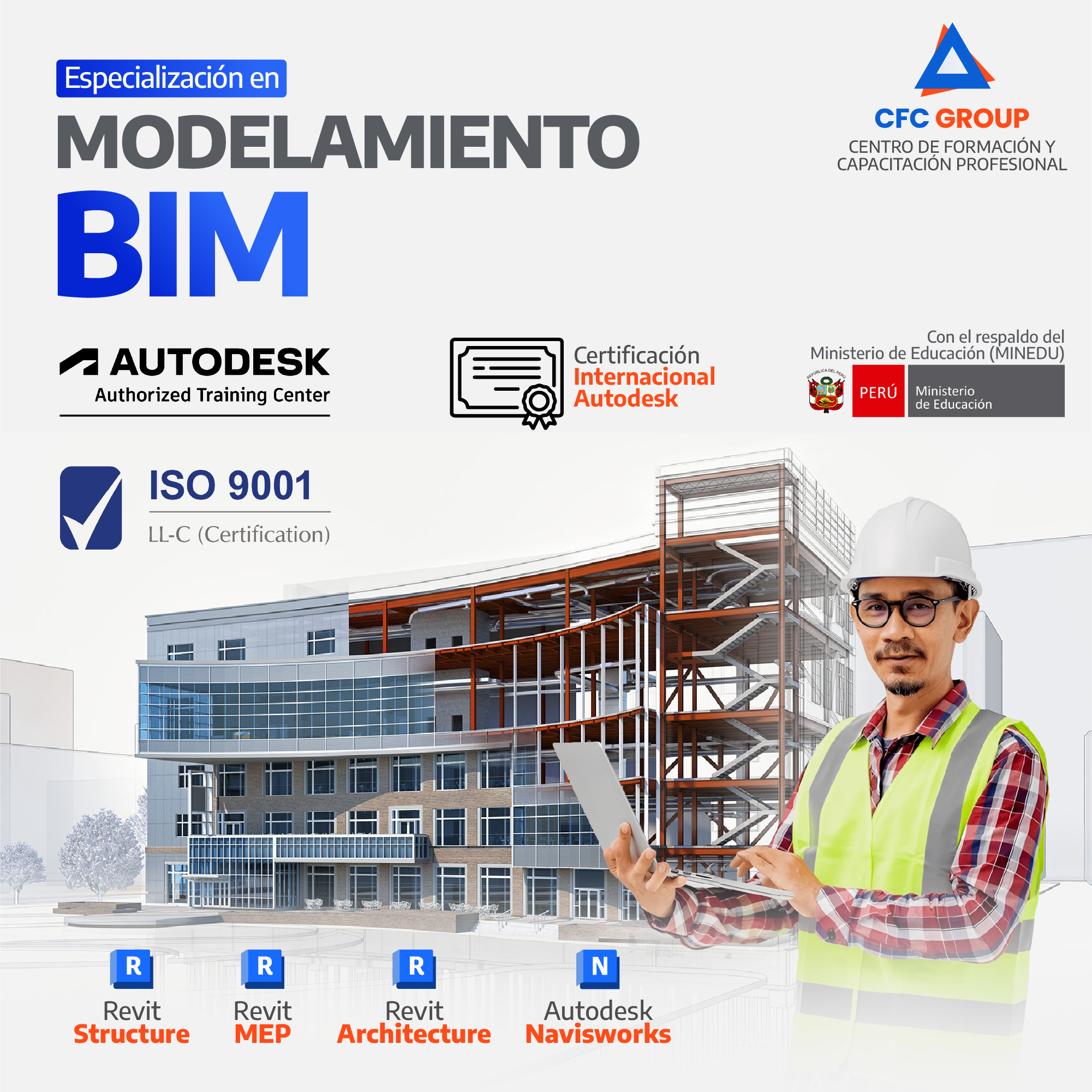 CFC GROUP Extensión profesional Facebook ad: Especialízate en Modelamiento BIM