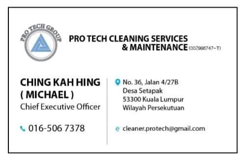 Pro Tech Cleaning Services & Maintenance Facebook ad