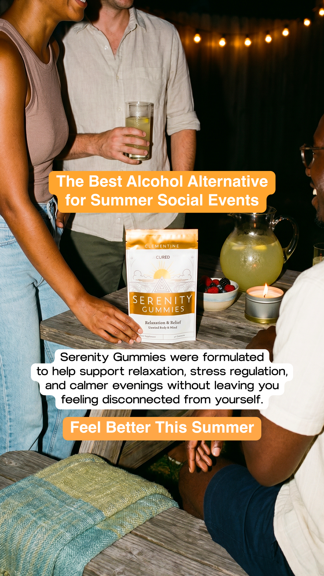 Cured Nutrition Facebook ad: Try Serenity!